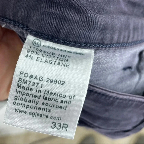 Ag Adriano Goldschmied Mens Size 33x32 Reg pants 1369 - Picture 3 of 9